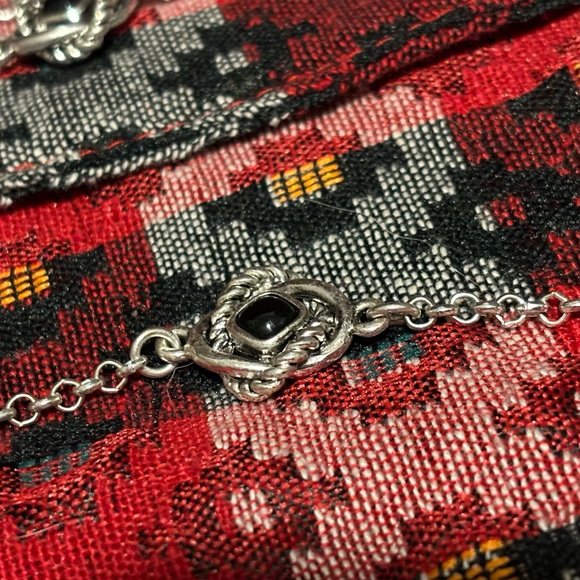 Silver and Black Necklace Set - Picture 7 of 8